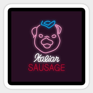 Satriale's Neon Pig Sticker